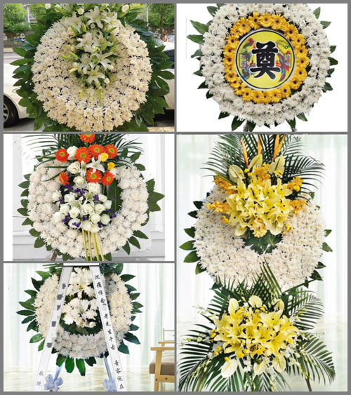 广东韶关市南雄市水口镇篛过村花圈速递